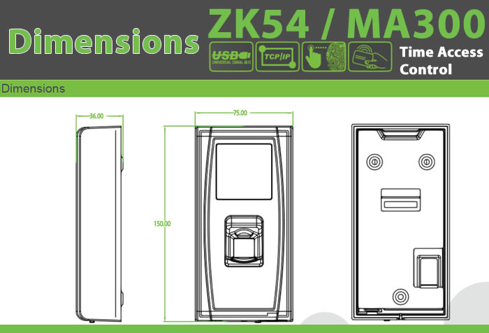 ma300 biometric Fingerprint reader device